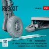 RESKIT RSU48-0338 F-105 Thunderchief air intakes, landing gears with wheels bays and weighted wheels set for Hobby Boss kit (3D Printed) 1/48